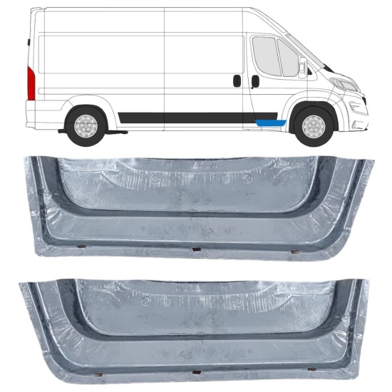 Inner front door repair panel for Opel Movano 2021-2026 / Left+Right 16477