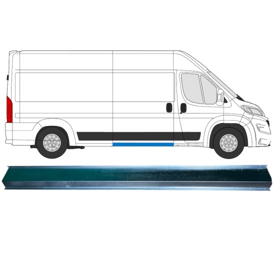 Middle inner sill repair panel for Opel Movano 2021-2026 / Left = Right (symmetrical) 16473