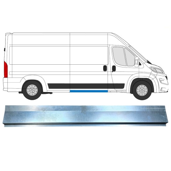 Inner sill repair panel for Opel Movano 2021-2026 / Left = Right (symmetrical) 16474