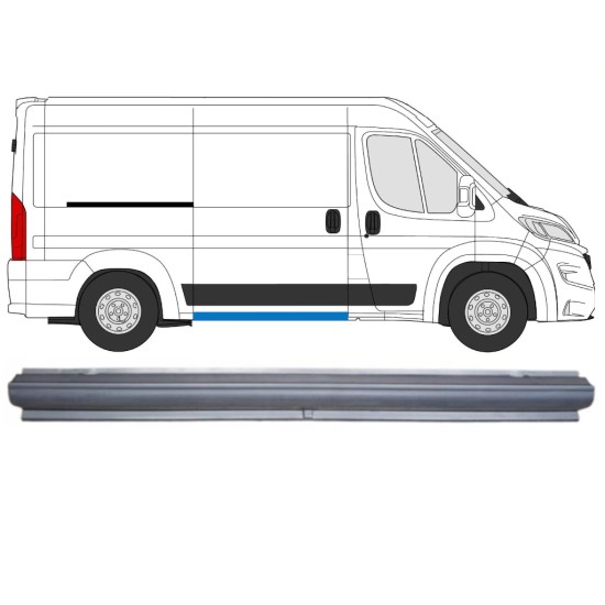 Sliding door sill repair panel for Opel Movano 2021-2026 / Right 16459
