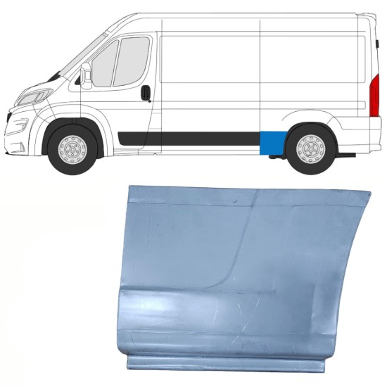 Rear wing repair panel