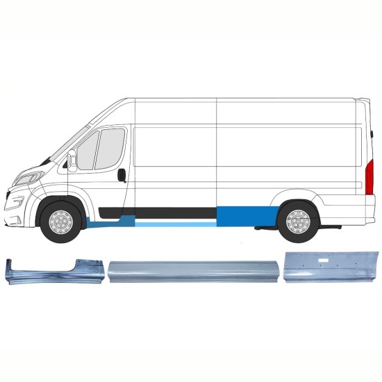 Repair panel set for Opel Movano 2021-2026 / Left 16523