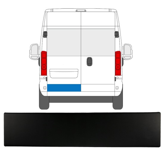 Rear door side trim for Opel Movano 2021- / Left 15790