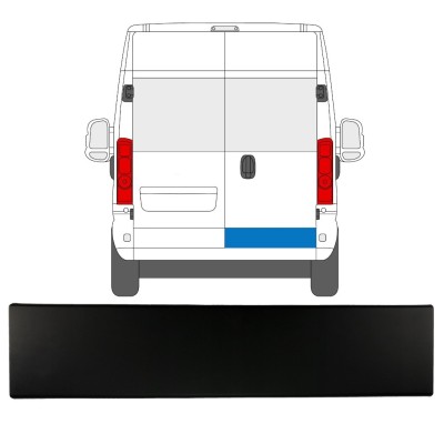 Rear door side trim for Opel Movano 2021-2026 / Right 15789