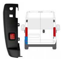 Rear bumper corner 180 degrees for Opel Movano 2021-2026 / Left 16037