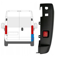 Rear bumper corner 180 degrees for Opel Movano 2021-2026 / Right 16036