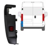 Rear bumper corner 270 degrees