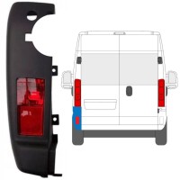 Rear bumper corner with lamp for Opel Movano 2021-2026 / Left / Set 15773