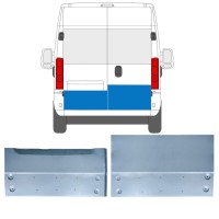 Rear door repair panel for Opel Movano 2021-2026 / Left+Right 16516