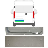 Rear door repair panel for Opel Movano 2021-2026 / Right / Set 16518