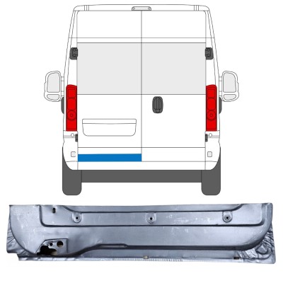 Rear door repair panel for Opel Movano 2021-2026 / Left 16505