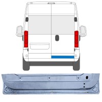 Rear door repair panel for Opel Movano 2021-2026 / Right 16504