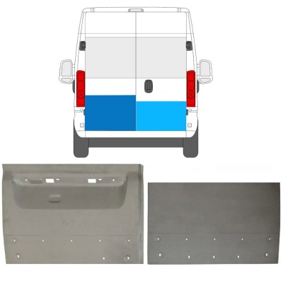 Rear door repair panel for Opel Movano 2021-2023 / Left+Right / Set 16727