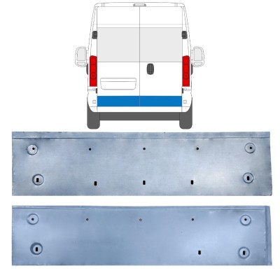 Rear door repair panel for Opel Movano 2021-2026 / Left+Right 16514