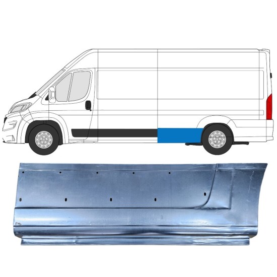 Rear wing repair panel