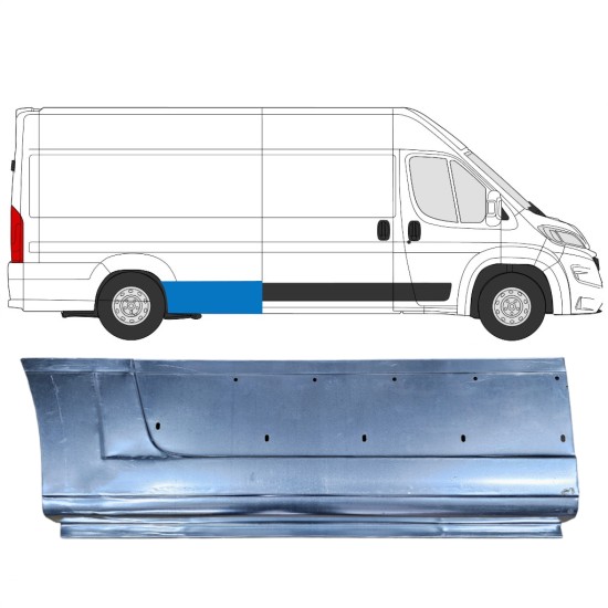 Rear wing repair panel