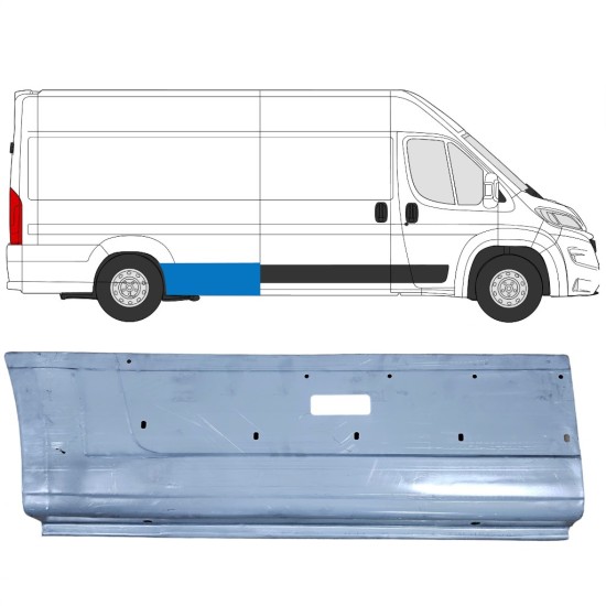 Rear wing repair panel