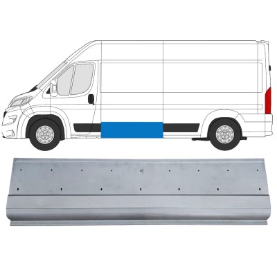 Side outer wall repair panel with holes for Opel Movano 2021-2026 / Left 16430