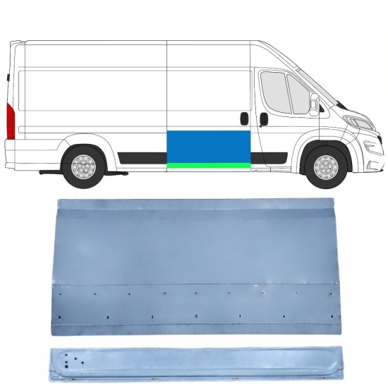 Outer lower sliding door repair panel for Opel Movano 2021-2026 / Right 16402