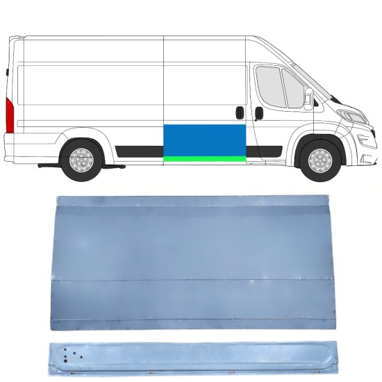 Outer lower sliding door repair panel for Opel Movano 2021-2026 / Right 16403