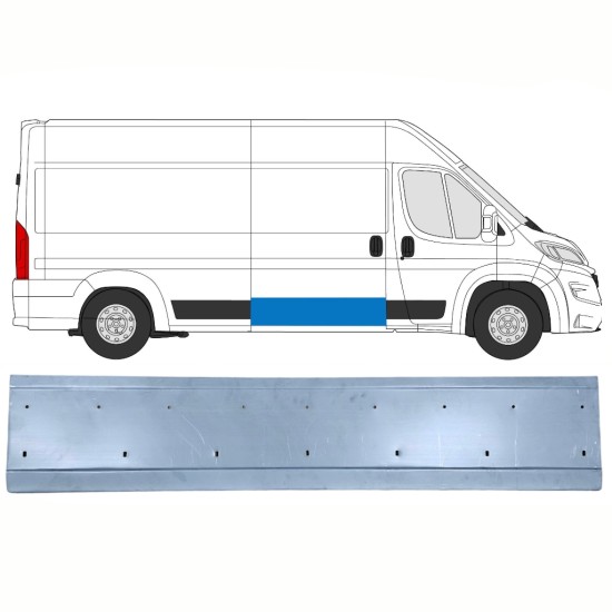 Sliding door repair panel