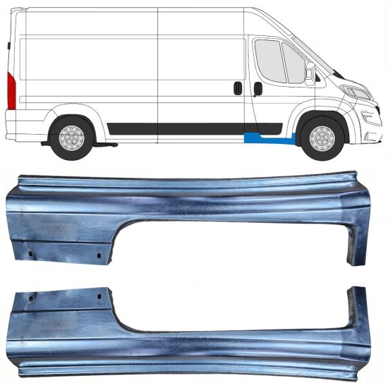 Front door sill repair panel for Opel Movano 2021-2026 / Left+Right 16421