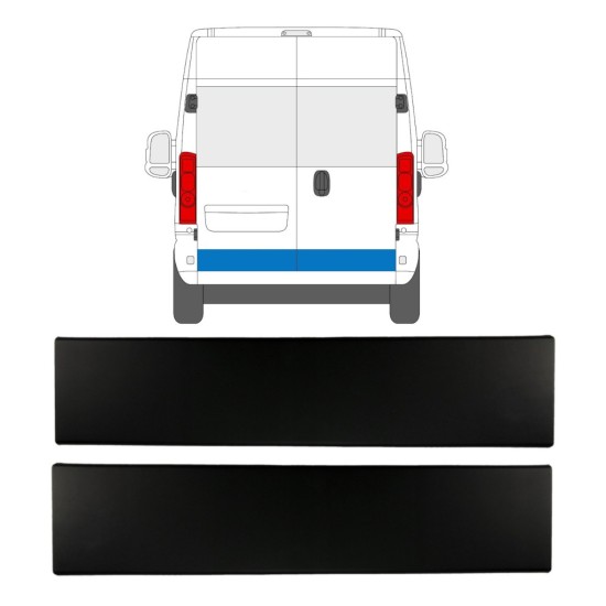 Rear door side trim for Opel Movano 2021- / Left+Right / Set 15791