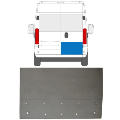 Rear door repair panel for Opel Movano 2021-2026 / Right 16502