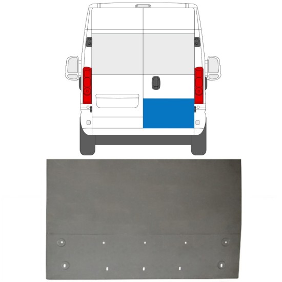 Rear door repair panel