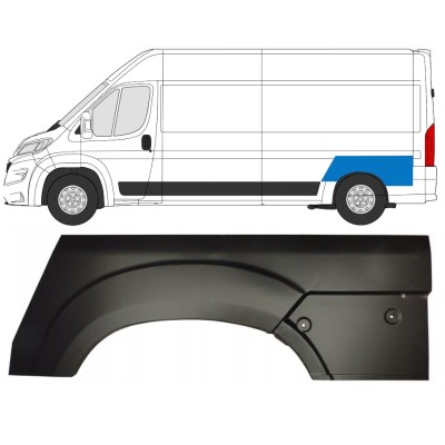 Rear wing repair panel for Opel Movano 2021-2026 / Left 16442