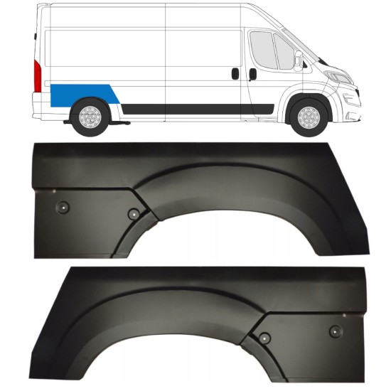 Rear wing repair panel for Opel Movano 2021-2026 / Left+Right 16443