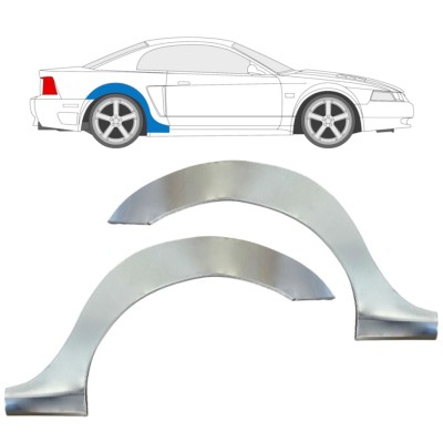 Rear wing repair panel for Ford Mustang 1999-2004 Grand / Left+Right / Set 16841