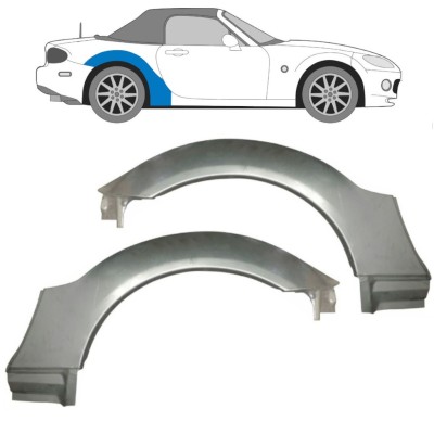 Rear wing repair panel for Mazda MX-5 2005-2015 / Left+Right / Set 16145