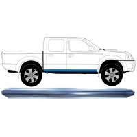 Sill repair panel for Nissan Navara D22 1998-2005 / Left = Right (symmetrical) 8901
