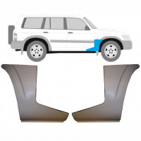 Lower section front wing repair panel for Nissan Patrol 1997-2009 / Left+Right / Set 9625