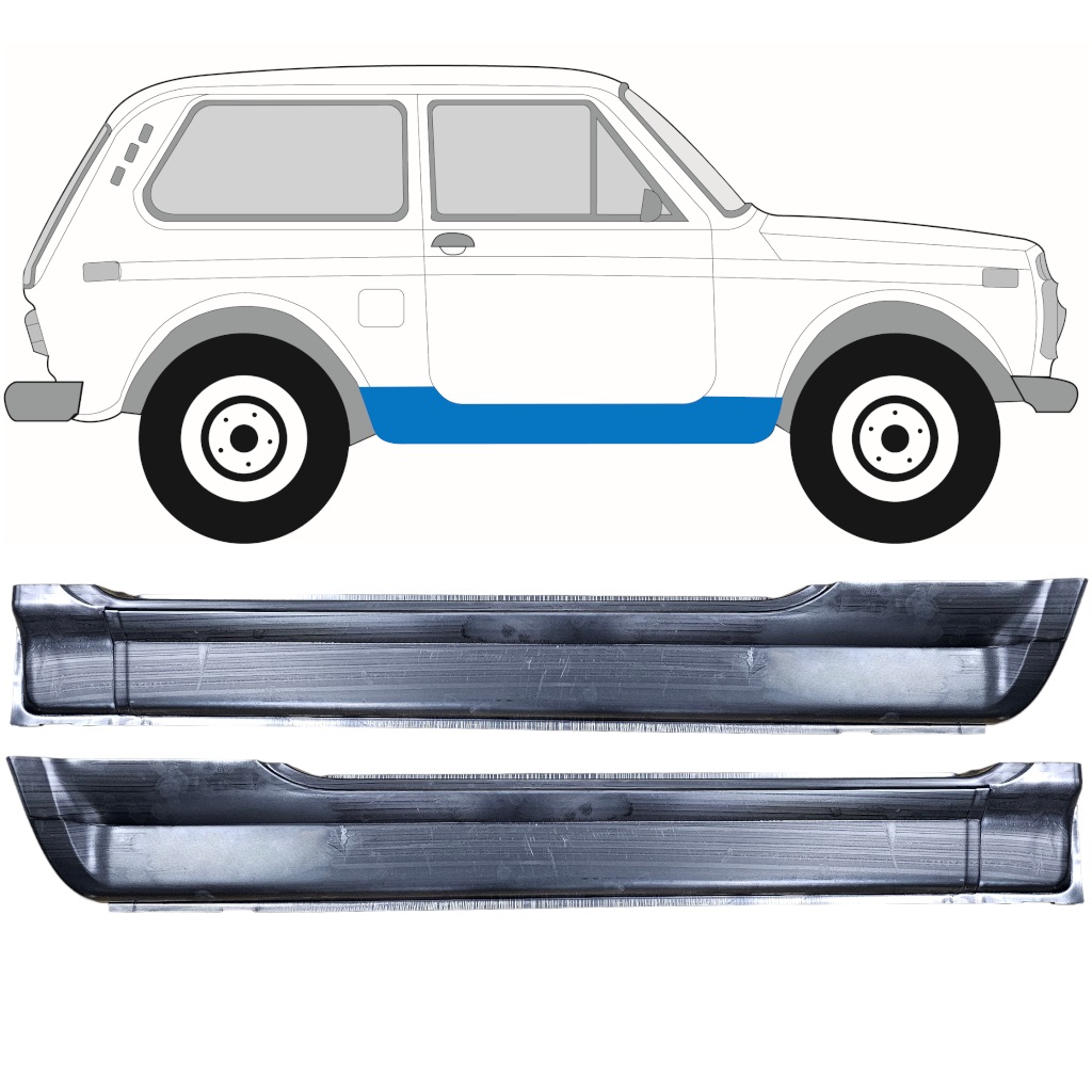Full Sill Repair Panel For Lada Niva 1976- / Left+Right / Set 12041