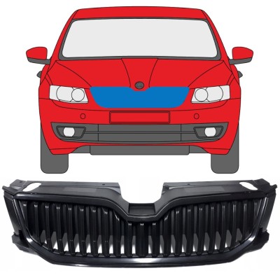 Grille for Skoda Octavia III 2013-2017 9353