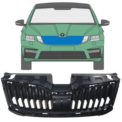 Grille for Skoda Octavia III 2017-2020 16206