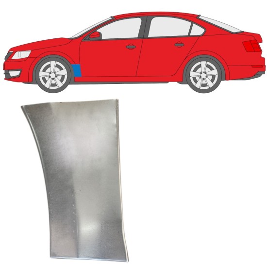 Front wing repair panel for Skoda Octavia III 2013-2020 / Left 16100
