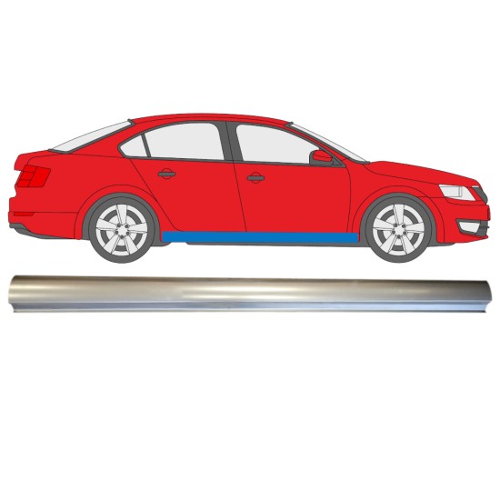 Lower sill repair panel for Skoda Octavia III 2013-2020 / Right 14825