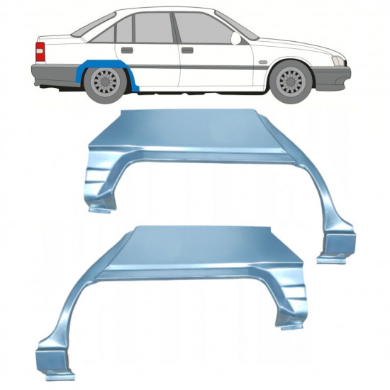 Rear wing repair panel for Opel Omega A 1986-1993 / Left+Right / Set 9803