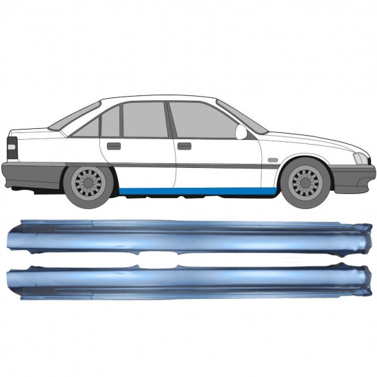 Sill repair panel for Opel Omega A 1986-1993 / Left+Right / Set 9782