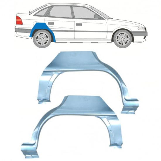 Rear wing repair panel for Opel Astra 1991-2002 / Left+Right / SEDAN / Set 10406