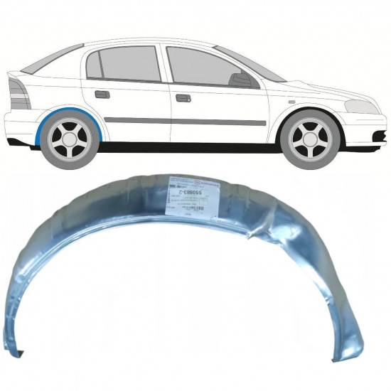 OPEL ASTRA 1998-2009 5 DOOR INNER REAR WHEEL ARCH / RIGHT