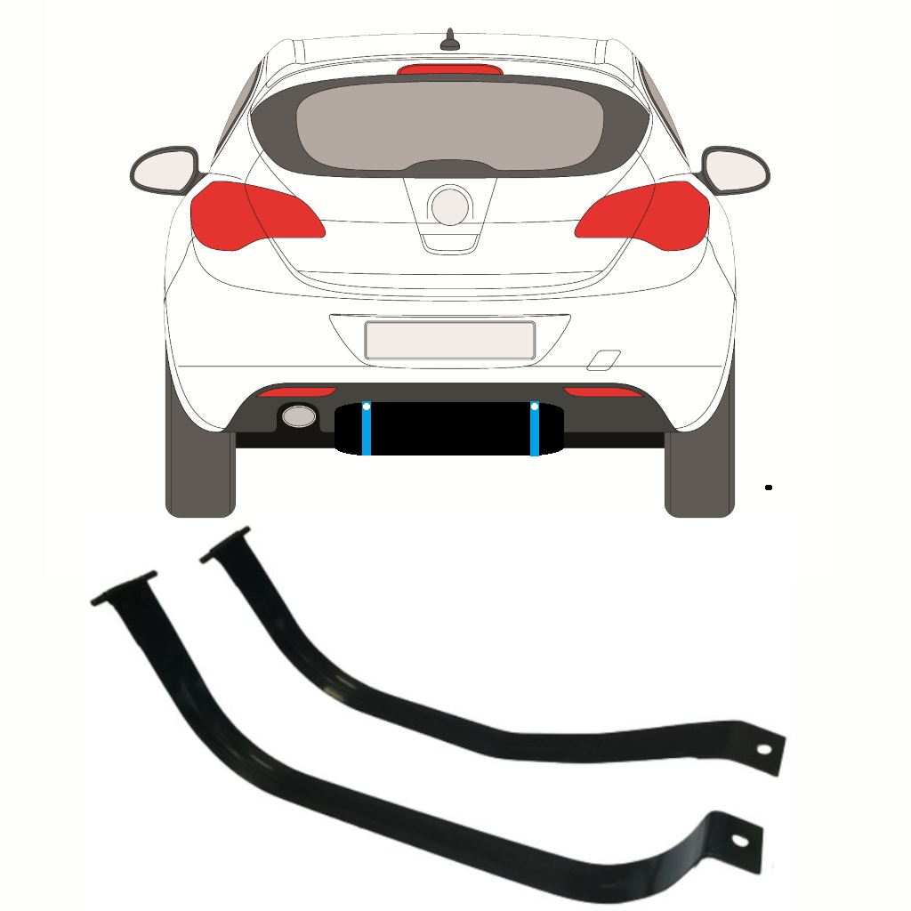 Opel Astra 2009-2015 Fuel Tank Straps