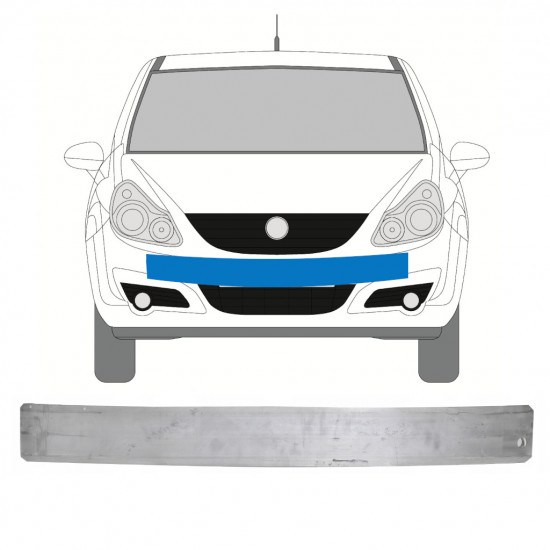 Front bumper reinforcement for Opel Corsa D 2006-2014 7564