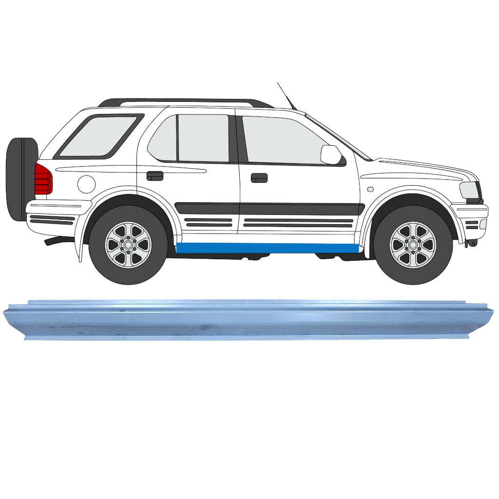 Opel Frontera 1998-2002 Sill Repair Panel / Right = Left