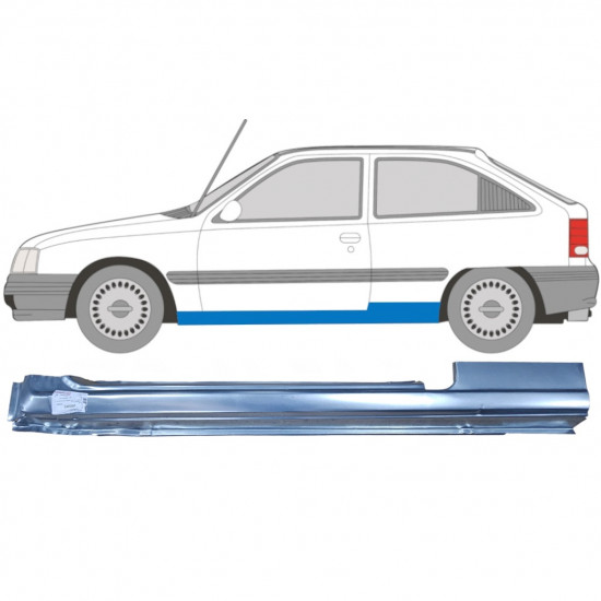 OPEL KADETT 1984-1993 3 DOOR SILL REPAIR PANEL / LEFT