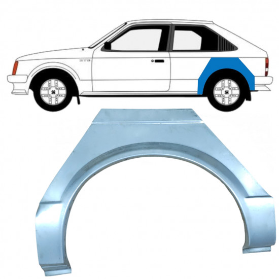 OPEL KADETT D 1979-1984 3 DOOR REAR WHEEL ARCH / LEFT