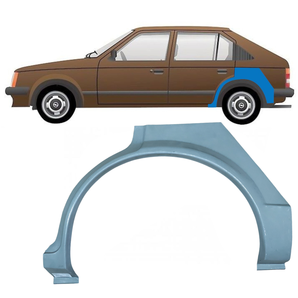 Opel Kadett  (E) Estate 1984 - 1994 Aero Flat Wiper Blades main image 0